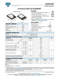 SIDR610DP-T1-GE3 Datasheet Cover