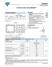 SIE808DF-T1-GE3 Datasheet Cover