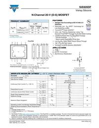 SIE820DF-T1-E3 Datasheet Cover