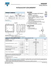 SIE822DF-T1-E3 Datasheet Cover