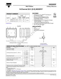 SIE830DF-T1-GE3 Datasheet Cover