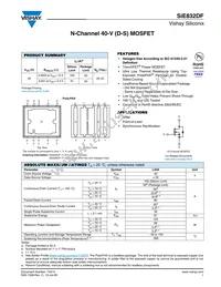 SIE832DF-T1-E3 Datasheet Cover