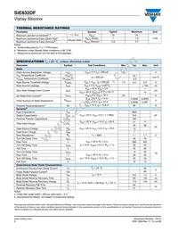 SIE832DF-T1-E3 Datasheet Page 2