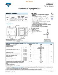 SIE860DF-T1-E3 Datasheet Cover