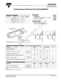 SIF902EDZ-T1-E3 Datasheet Cover