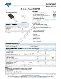 SIHA17N80E-E3 Datasheet Cover