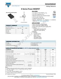 SIHA22N60AE-E3 Datasheet Cover