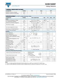 SIHB21N65EF-GE3 Datasheet Page 2