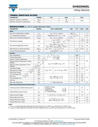 SIHB22N60EL-GE3 Datasheet Page 2