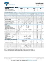 SIHB33N60EF-GE3 Datasheet Page 2