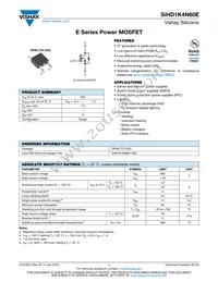 SIHD1K4N60E-GE3 Datasheet Cover