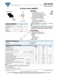 SIHF10N40D-E3 Datasheet Cover