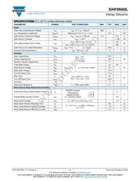 SIHF8N50L-E3 Datasheet Page 2