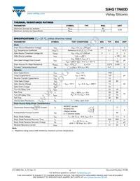 SIHG17N60D-GE3 Datasheet Page 2