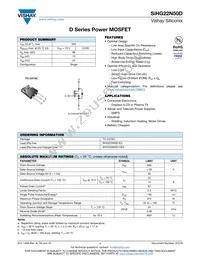 SIHG22N50D-GE3 Datasheet Cover