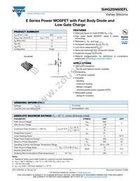 SIHG25N60EFL-GE3 Datasheet Cover