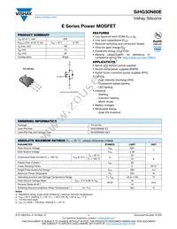 SIHG30N60E-E3 Datasheet Cover