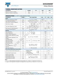 SIHG33N65EF-GE3 Datasheet Page 2