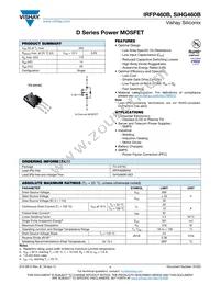 SIHG460B-GE3 Datasheet Cover