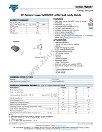 SIHG47N60EF-GE3 Datasheet Cover