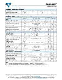 SIHG61N65EF-GE3 Datasheet Page 2