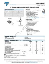 SIHG70N60EF-GE3 Datasheet Cover