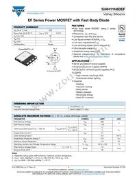 SIHH11N60EF-T1-GE3 Datasheet Cover