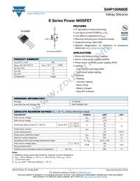 SIHP100N60E-GE3 Datasheet Cover