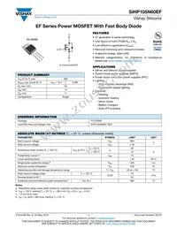 SIHP105N60EF-GE3 Datasheet Cover