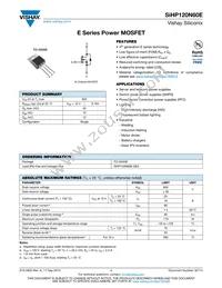 SIHP120N60E-GE3 Datasheet Cover