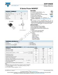 SIHP15N65E-GE3 Datasheet Cover