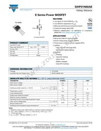 SIHP21N80AE-GE3 Datasheet Cover