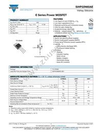 SIHP22N60AE-GE3 Datasheet Cover