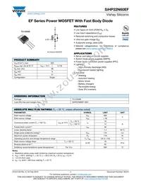 SIHP22N60EF-GE3 Datasheet Cover