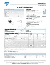 SIHP25N50E-GE3 Datasheet Cover