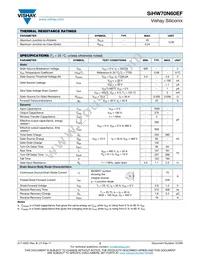SIHW70N60EF-GE3 Datasheet Page 2