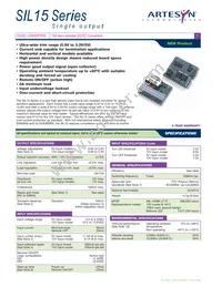 SIL15C-12SADJ-V Datasheet Cover