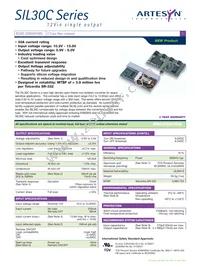 SIL30C-12SADJ-V Datasheet Cover