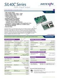 SIL40C-12SADJ-V Datasheet Cover