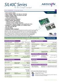 SIL40C-12SADJ-VJ Datasheet Cover