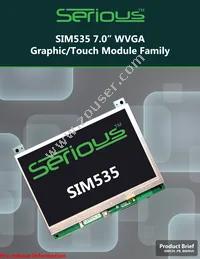 SIM535-A01-R55ALL-01 Datasheet Cover