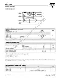 SIP41111DY-T1-E3 Datasheet Page 2