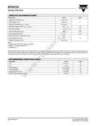 SIP42104DX-T1-E3 Datasheet Page 2