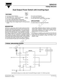 SIP43101DLP-T1-E3 Datasheet Cover