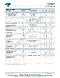 SIR106DP-T1-RE3 Datasheet Page 2