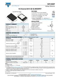 SIR120DP-T1-RE3 Datasheet Cover