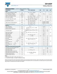 SIR120DP-T1-RE3 Datasheet Page 2