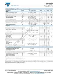 SIR122DP-T1-RE3 Datasheet Page 2