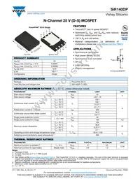 SIR140DP-T1-RE3 Datasheet Cover