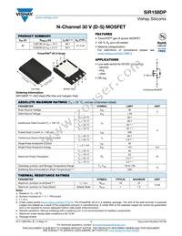 SIR158DP-T1-GE3 Datasheet Cover
